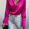 Tops Runaway The Label | Dana Shirt | Fuchsia