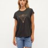 Tops Paper Heart | Nomad Bull Tee - Black