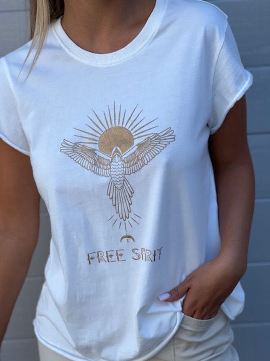 Tops Paper Heart | Free Spirit Tee