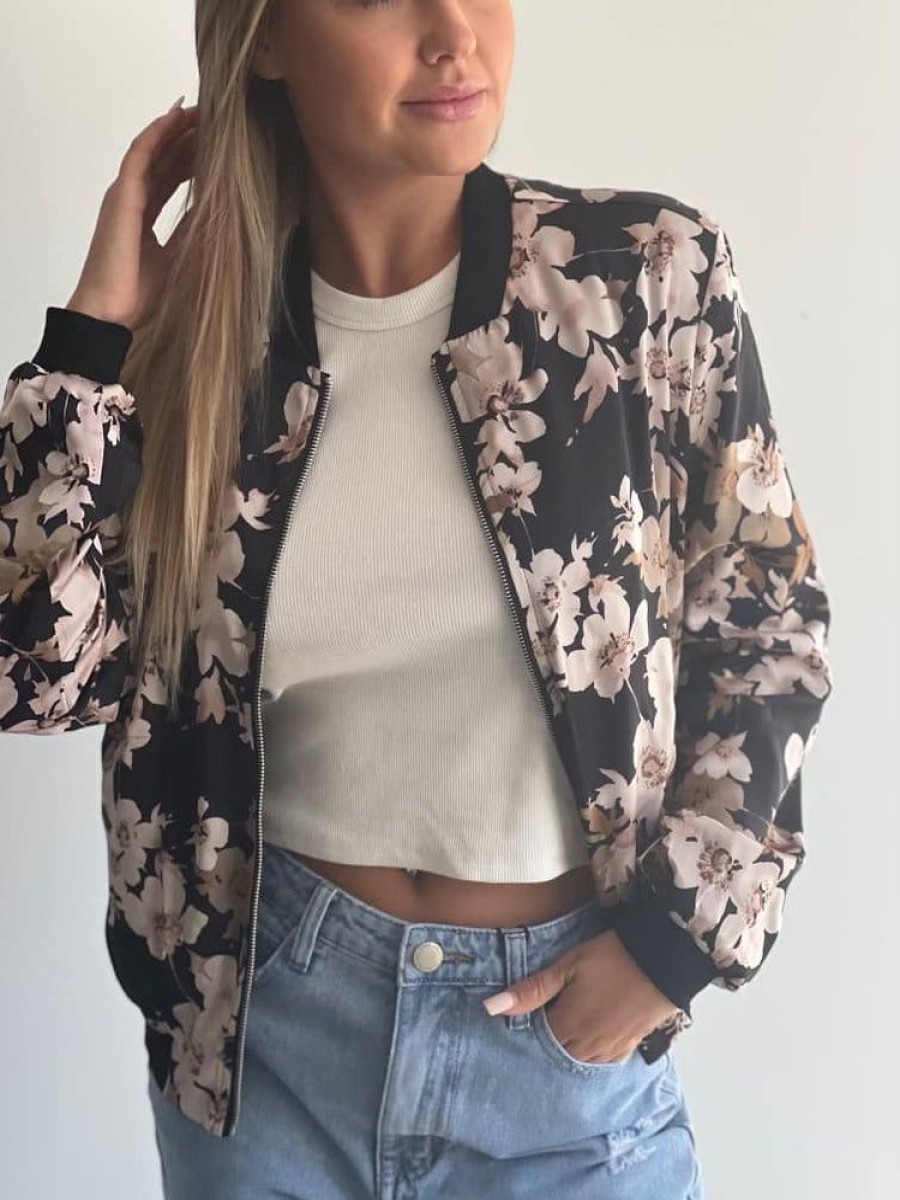 Jackets & Knitwear Most | Freya Bomber Jacket | Peony