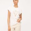 Tops Paper Heart | Nomad Bull Tee | White